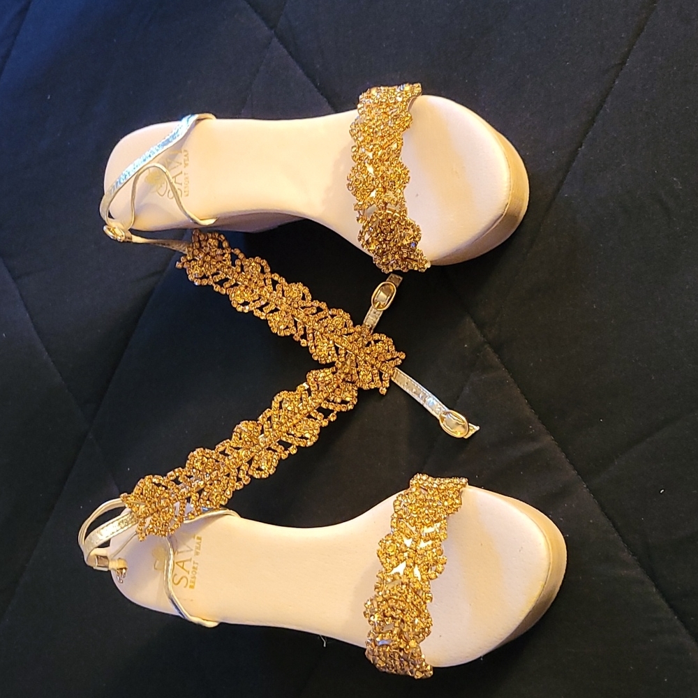 Gold Espadrilles - image 6